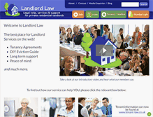 Tablet Screenshot of landlordlaw.co.uk
